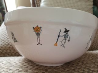Rae Dunn Trick Or Treat Large Halloween Ceramic Bowl