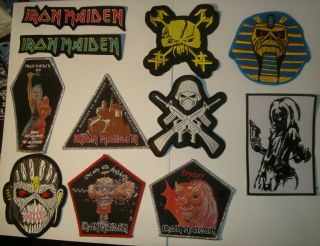 Iron Maiden Woven Embroidered Patch Powerslave Purgatory Bring Your Daughter