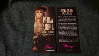 2x Paula Abdul Forever Your Girl Las Vegas Show Flamingo Hotel Flyer Casino Card