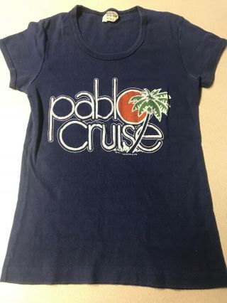 Vtg Vintage 1976 Pablo Cruise Medium Babydoll Baby Doll Woman Concert Shirt