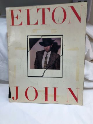 Elton John Breaking Hearts Tour Program Jumbo Usa 1984