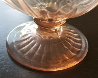 Vintage Pink Depression Glass Candy Dish/Jar w/ Lid 