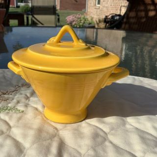 Homer Laughlin Harlequin Yellow Sugar Bowl Fiestaware