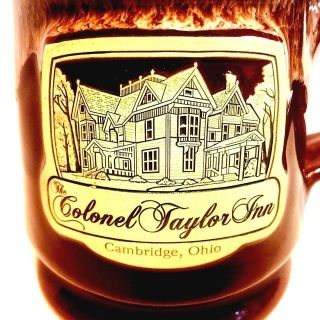 Cambridge Ohio Colonel Taylor Inn Mug Deneen Pottery Coffee Cup Bed & Breakfast