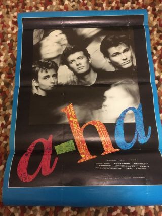 A - Ha Vintage Tour Poster 1988 Stay On These Roads