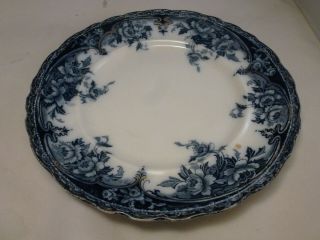 Antique Flow Blue 10 " Dinner Plate Wedgwood & Co L.  England " Roma "