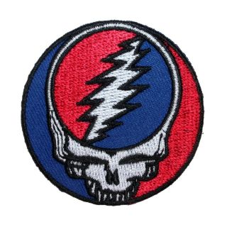 Grateful Dead 2 " Steal Your Face Patch Rock Album Band Logo Fan Iron On Applique