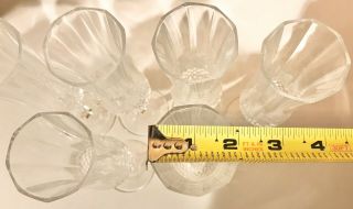 Vintage Crystal Glasses Champagne Flutes - Set of 6 - Wedding Gift,  No Box 5