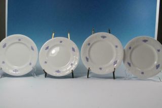 Adderley Blue Chelsea 8 " Lunch Plates Set Of 4