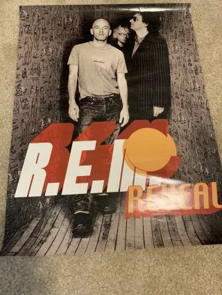 R.  E.  M.  Reveal 2001 Rare Rem 18x24 Inch Promo Poster Michael Stipe