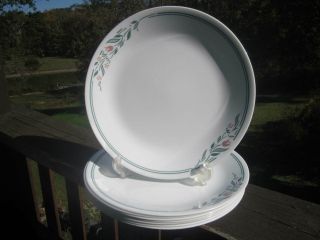 Vintage Corelle Rosemary Dinner Plates Set Of 8