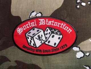 Social Distortion Embroidered Dice Patch S086p Rancid Nofx Misfits