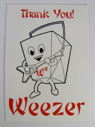 Weezer Take Out Album Retro Vintage Art Print Music Rock Band Postcard