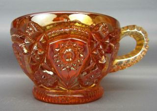 Imperial Fashion Dark Marigold Carnival Glass Punch Cup 7289