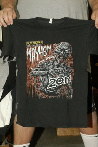 Rockstar Mayhem Fest T Shirt 2014 Korn Avenged 7x Body Count Ice T Miss May I