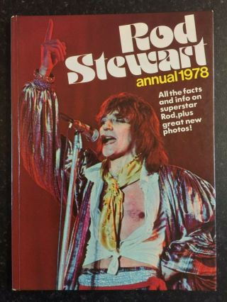 Rod Stewart Annual 1978 - Hardback Book 63 Pages -