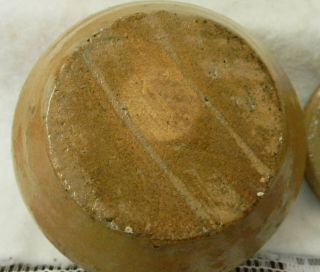 Rare Auman NC Pottery Clear Lead Glaze Sugar Bowl & Lid,  1920 ' s,  Clay Crafters 5