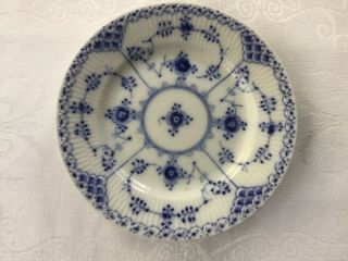 Royal Copenhagen Blue Fluted Half Lace Bread Plate 575 2nd Quality (1985 - 1991)