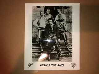 Adam Ant Rare Promo Adam & The Ants Group Official Photo 8 " X 10 " Epic Records