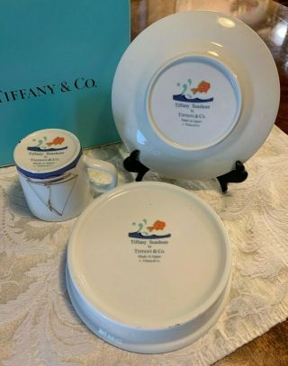 Tiffany Seashore 3 PC Child Dinner Set by Tiffany & Co.  with Tiffany Box 2