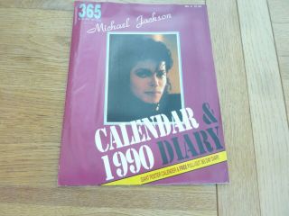 1990 Michael Jackson Giant Poster Calendar & Diary By Star Tracker
