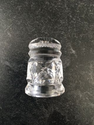 Vintage Waterford Crystal Fine Cut Crystal Thimble Made In Ireland