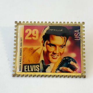 Elvis Presley Usps Commemorative Gold Stamp 1993 29 Cent Stamp Winco Made In Usa