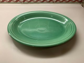 Vintage Fiesta Green Oval Platter 12 1/2 " Fiestaware