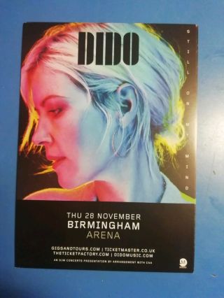 Dido 2019 Tour A5 Concert Poster