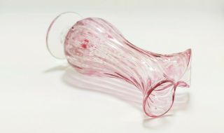 Rare Fratelli Toso Overshot Miniature Glass/Dollshouse Vase 2