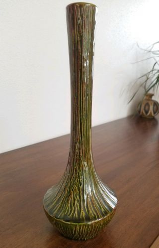 Vintage Art Nouveau/frank Lloyd Wright - Style Art Pottery Vase Tree Root Texture