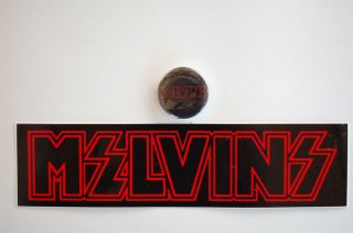 Melvins Sticker And Button Pin Back Combo Rock Music Metal (s224,  B483)