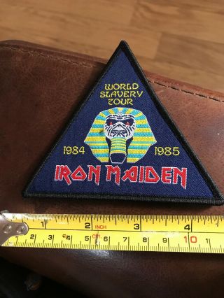 Iron Maiden - World Slavery Tour 1984 1985 Patch - Not - Woven Embroide