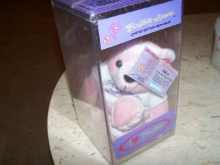 Cute Britney Spears Pink Limited Edition 1999 Trendsetters Marketing Beanie Bear