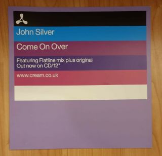 John Silver Come On Over Promo Poster Very Rare