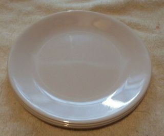 Set Of 4 Corelle Sandstone Beige Luncheon Salad Lunch Plates 8 1/2 " Euc
