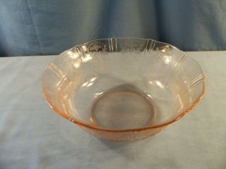 Macbeth Evans American Sweetheart Pink Depression Glass Round Serving Berry Bowl