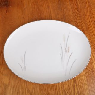 Platinum Wheat Fine China Japan Ms Large Serving Plate Platter