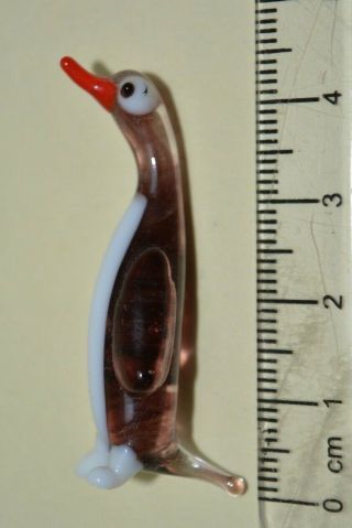 Vintage Murano Glass Miniature Animal : Penguin 1a