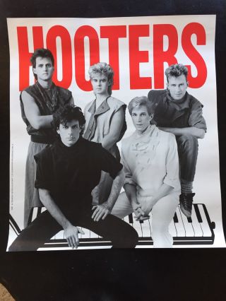 Vintage Rare Hooters 1980s Rock Band Philadelphia Promotional Poster