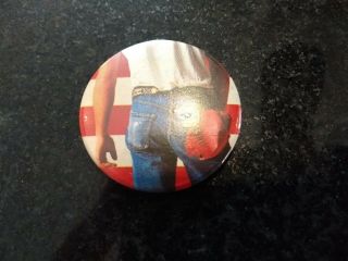 Bruce Springsteen " Born In The Usa " Rare Orig 1985 Pin Badge