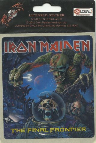 Iron Maiden Final Frontier 2011 Vinyl Sticker Official Merchandise Oop