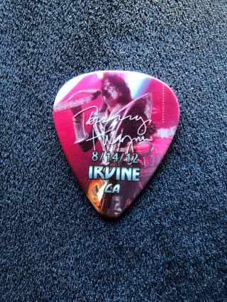 Kiss Tour Guitar Pick Live Icon Tommy Thayer Rock Band 8/14/12 Irvine California