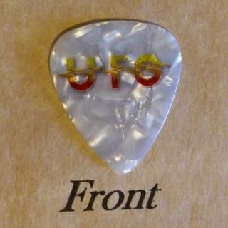 UFO - Michael Schenker band logo signature guitar pick - (w) 2