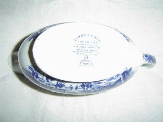 Currier and Ives “Early Winter” Gravy Boat Server made in England 5