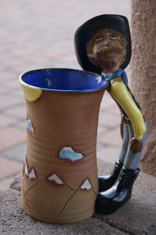 Cowboy Handle Handmade Pottery Ceramic Mug A & A Pottery Colorado