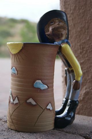 Cowboy Handle Handmade Pottery Ceramic Mug A & A Pottery Colorado 2