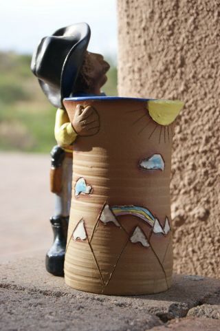 Cowboy Handle Handmade Pottery Ceramic Mug A & A Pottery Colorado 3
