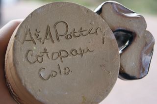 Cowboy Handle Handmade Pottery Ceramic Mug A & A Pottery Colorado 5