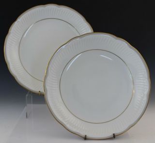 Pair Richard Ginori Italian Porcelain 10.  5 " Scalloped Serving Bowls